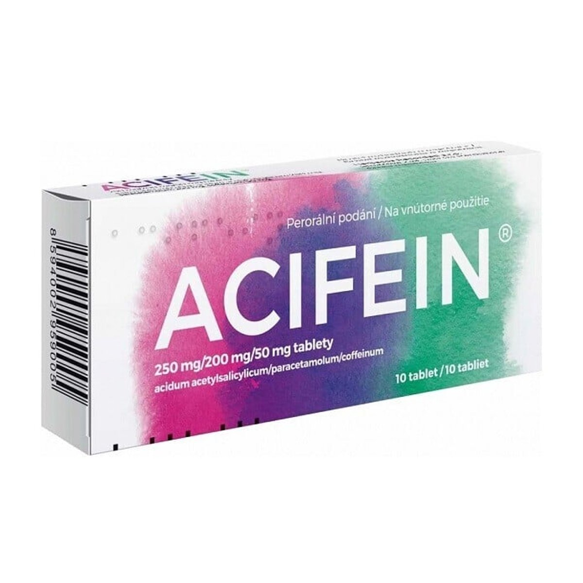 ACIFEIN 250MG/200MG/50MG Tableta 10X1