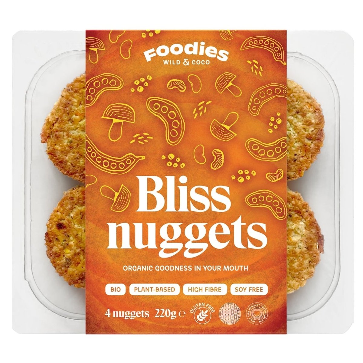 Wild & Coco BIO Zeleninové nugetky s hlívou ústřičnou