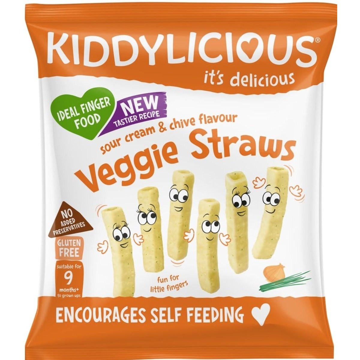 Kiddylicious Zeleninové tyčinky s příchutí zakysané smetany a pažitky