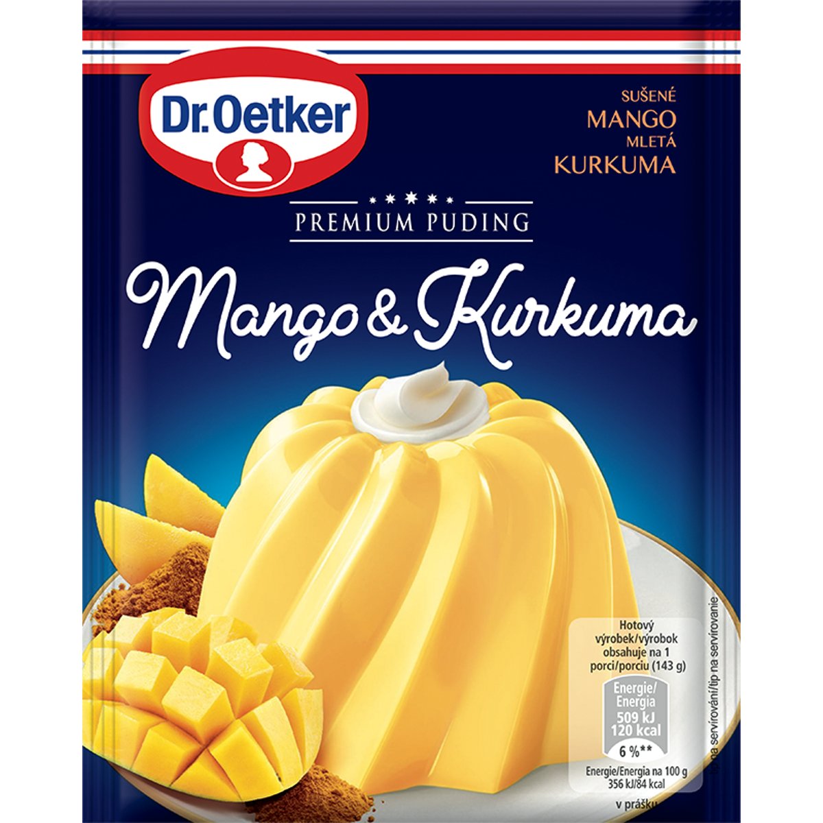 Dr.Oetker Premium puding Mango & kurkuma