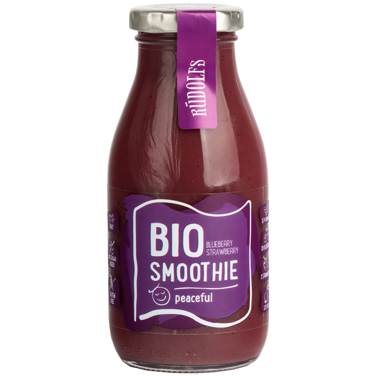 Rudolfs BIO Smoothie Borůvka a jahoda