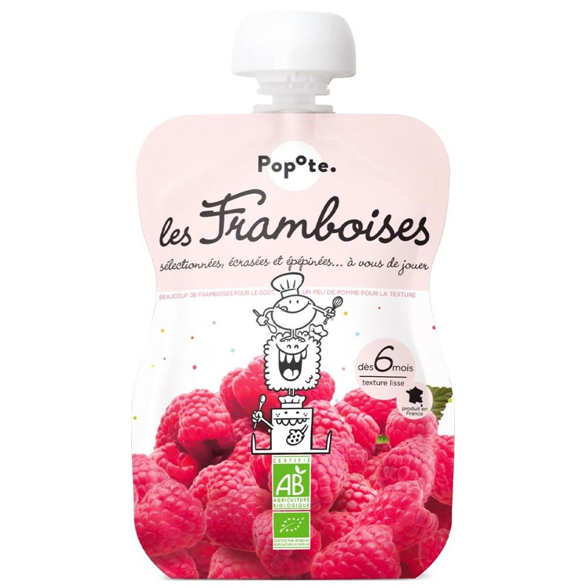 Popote BIO Kapsička malina