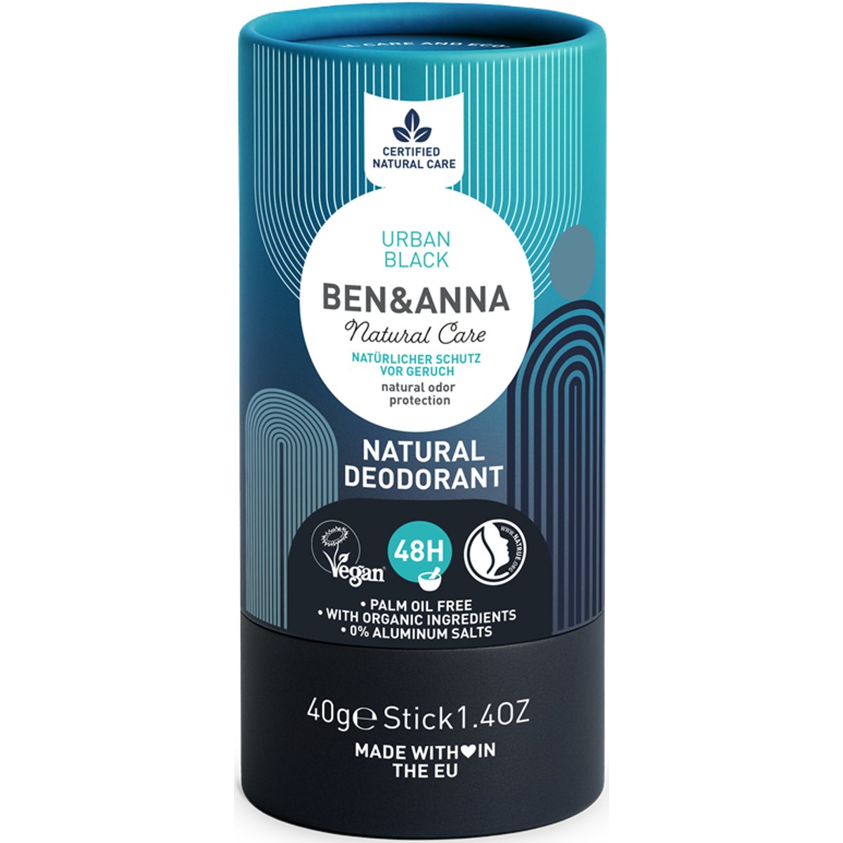 Ben & Anna Tuhý deodorant- Urban Black, 40 g