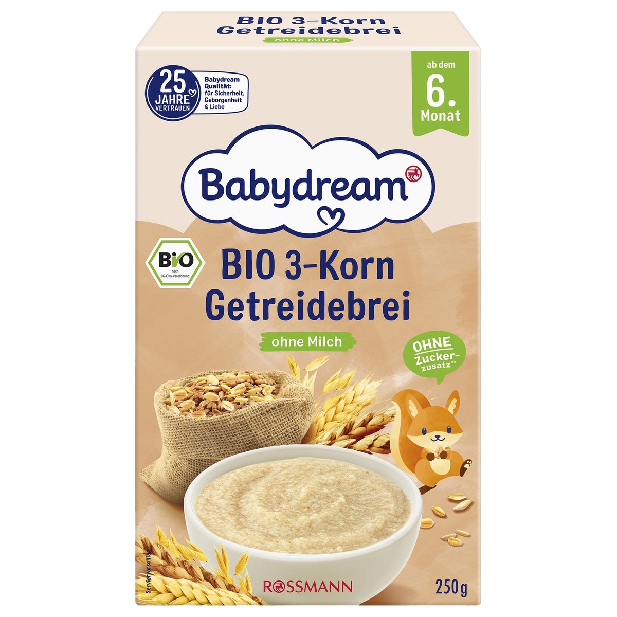 Babydream BIO Třízrnná obilná kaše