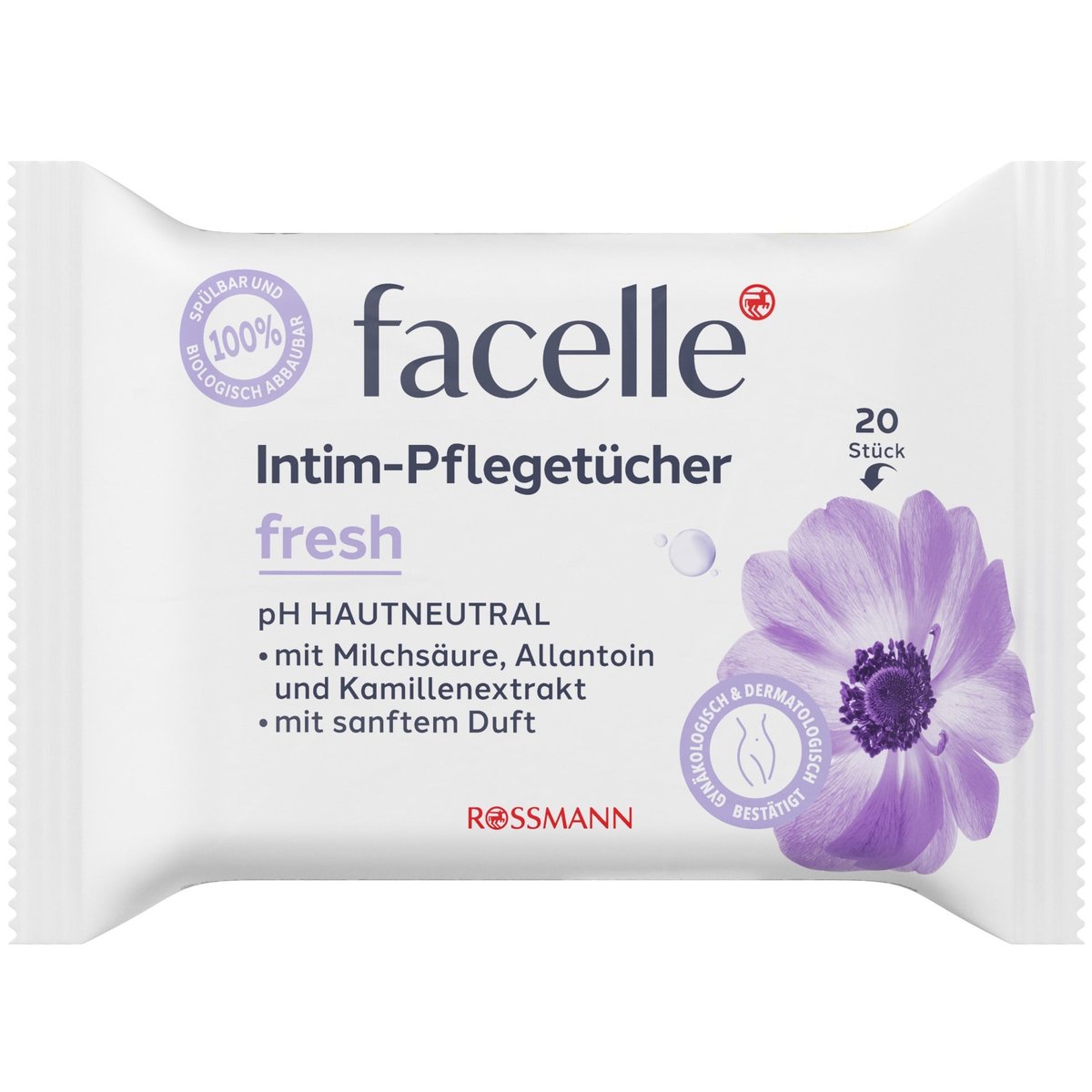 Facelle Vlhčené ubrousky pro intimní hygienu