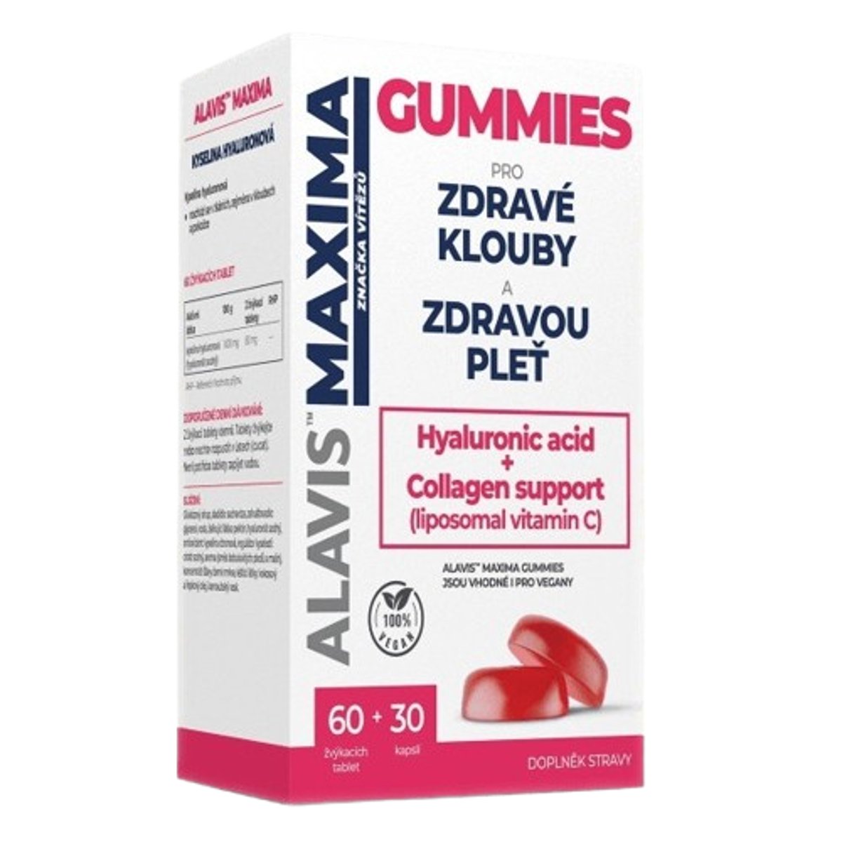ALAVIS MAXIMA GUMMIES žvýk.tbl.60 + cps.30 vit. C