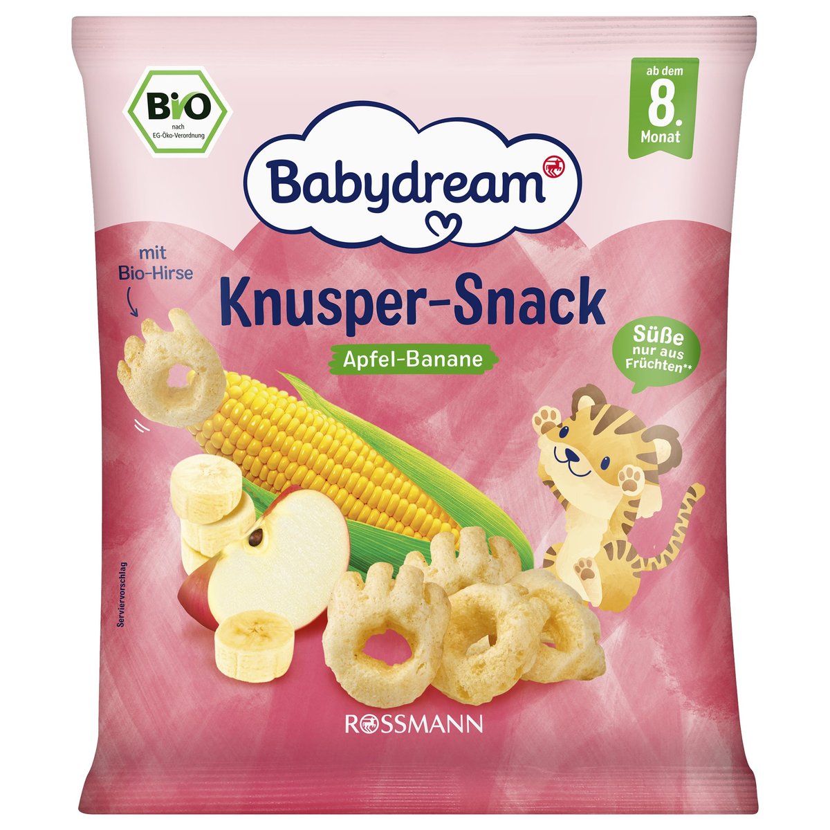 Babydream BIO Křupavá svačinka jablko-banán