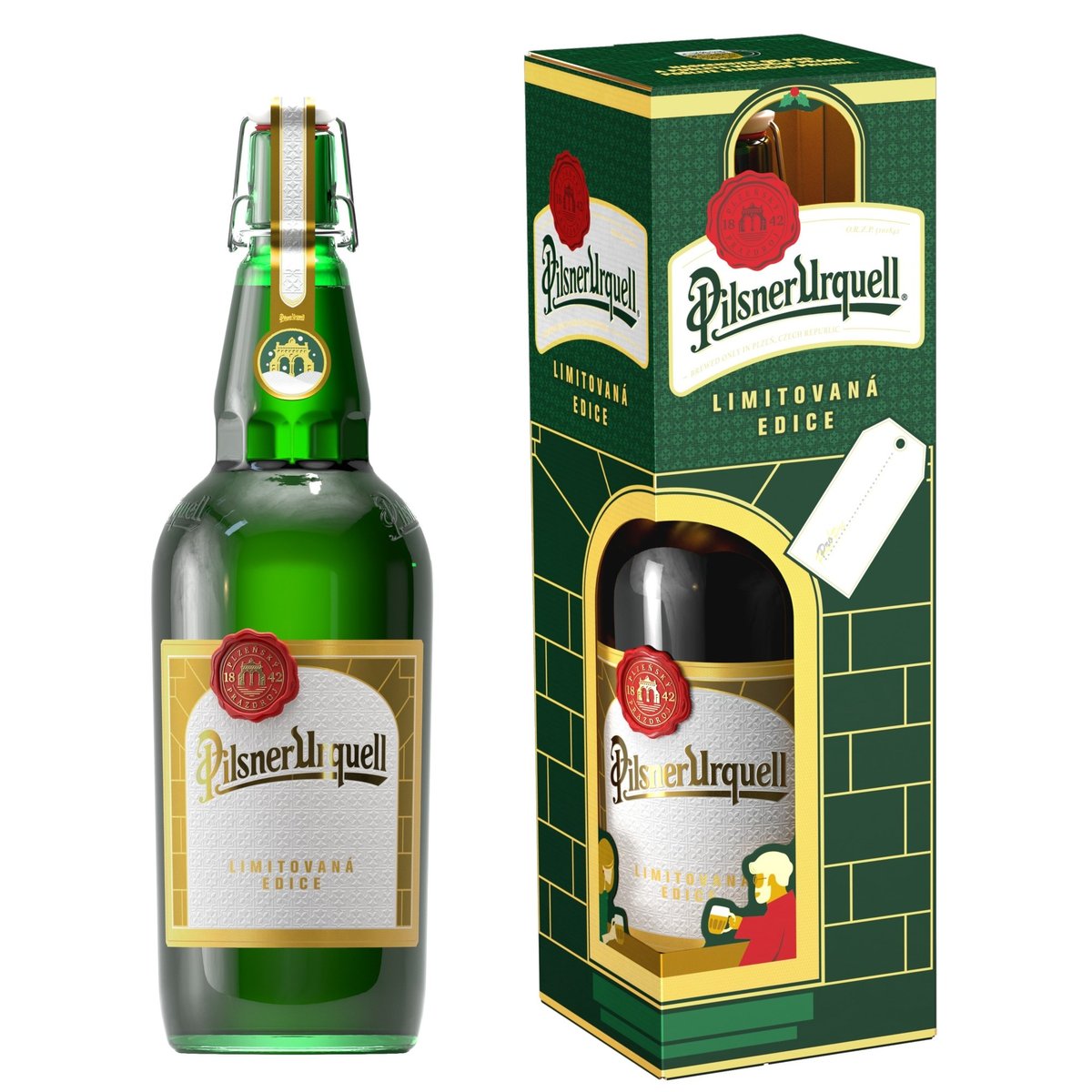 Pilsner Urquell Limitovaná vánoční láhev