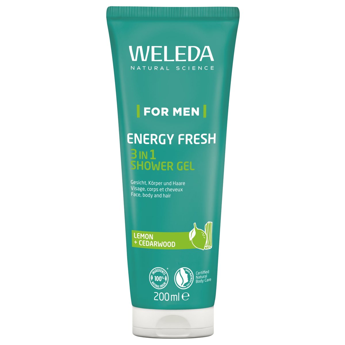 Weleda BIO Energy Fresh sprchový gel pro muže 3v1