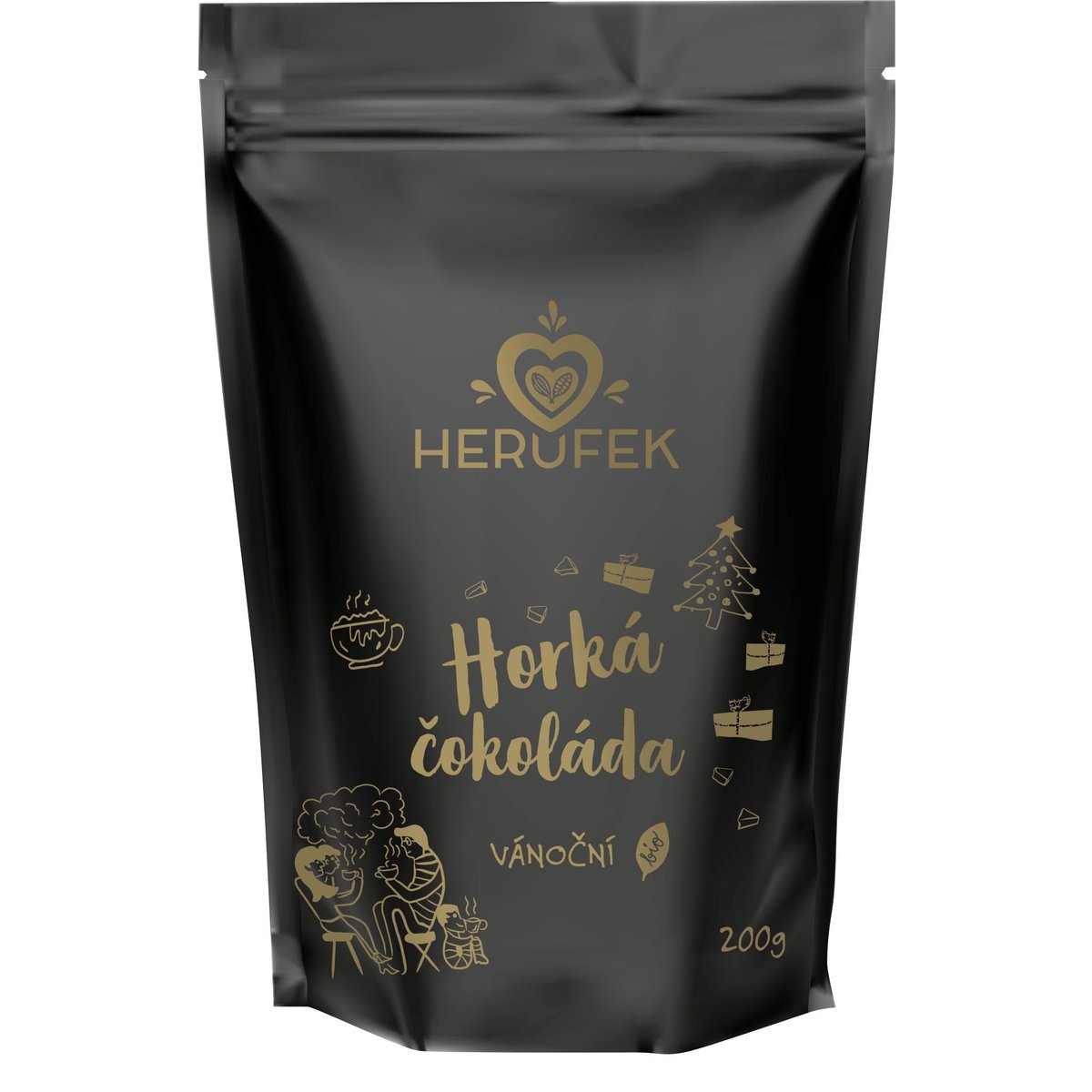 Herufek BIO Horká čokoláda Vánoční