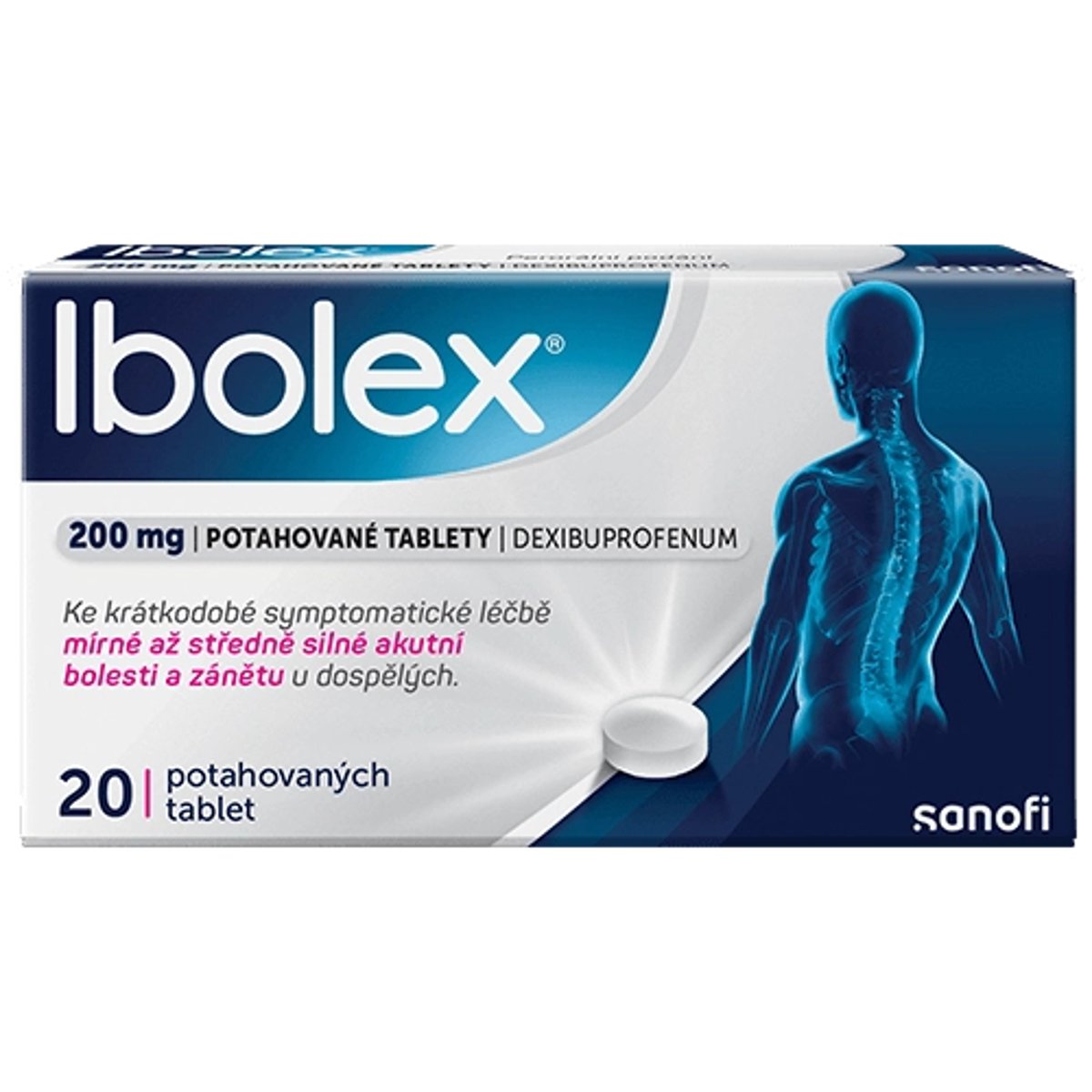 IBOLEX 200MG Potahovaná tableta 20
