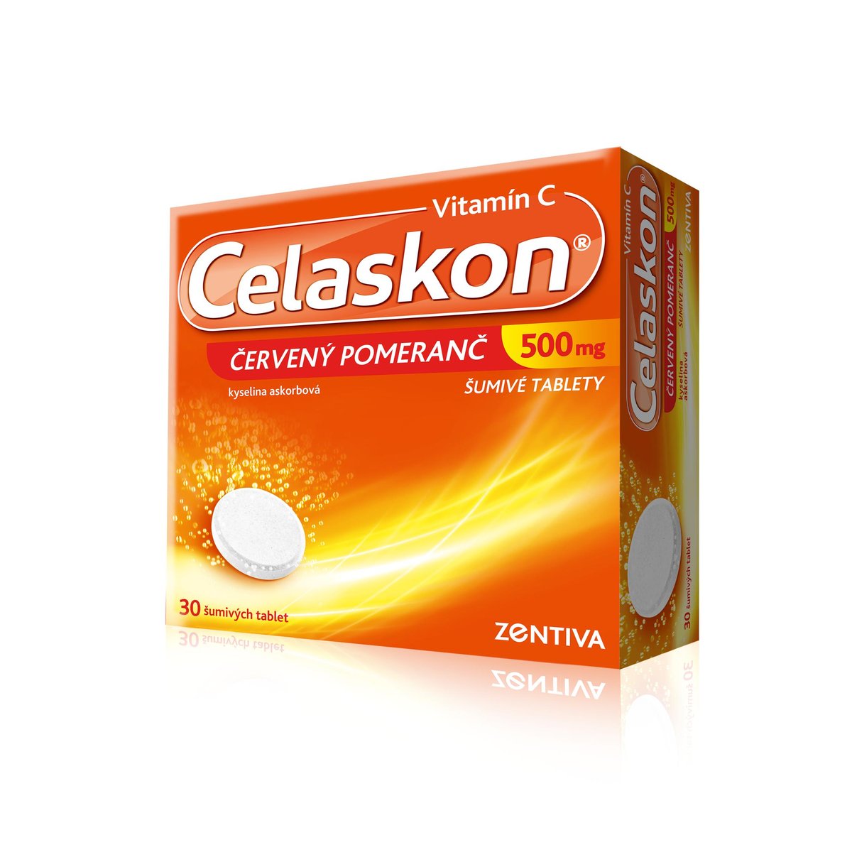 CELASKON ČERVENÝ POMERANČ 500MG šumivá tableta 30(3X10)