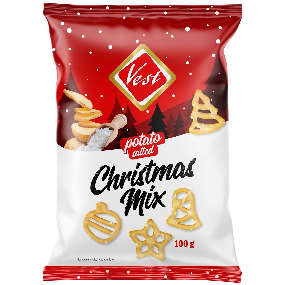 VEST Vánoční mix bramborových preclíků