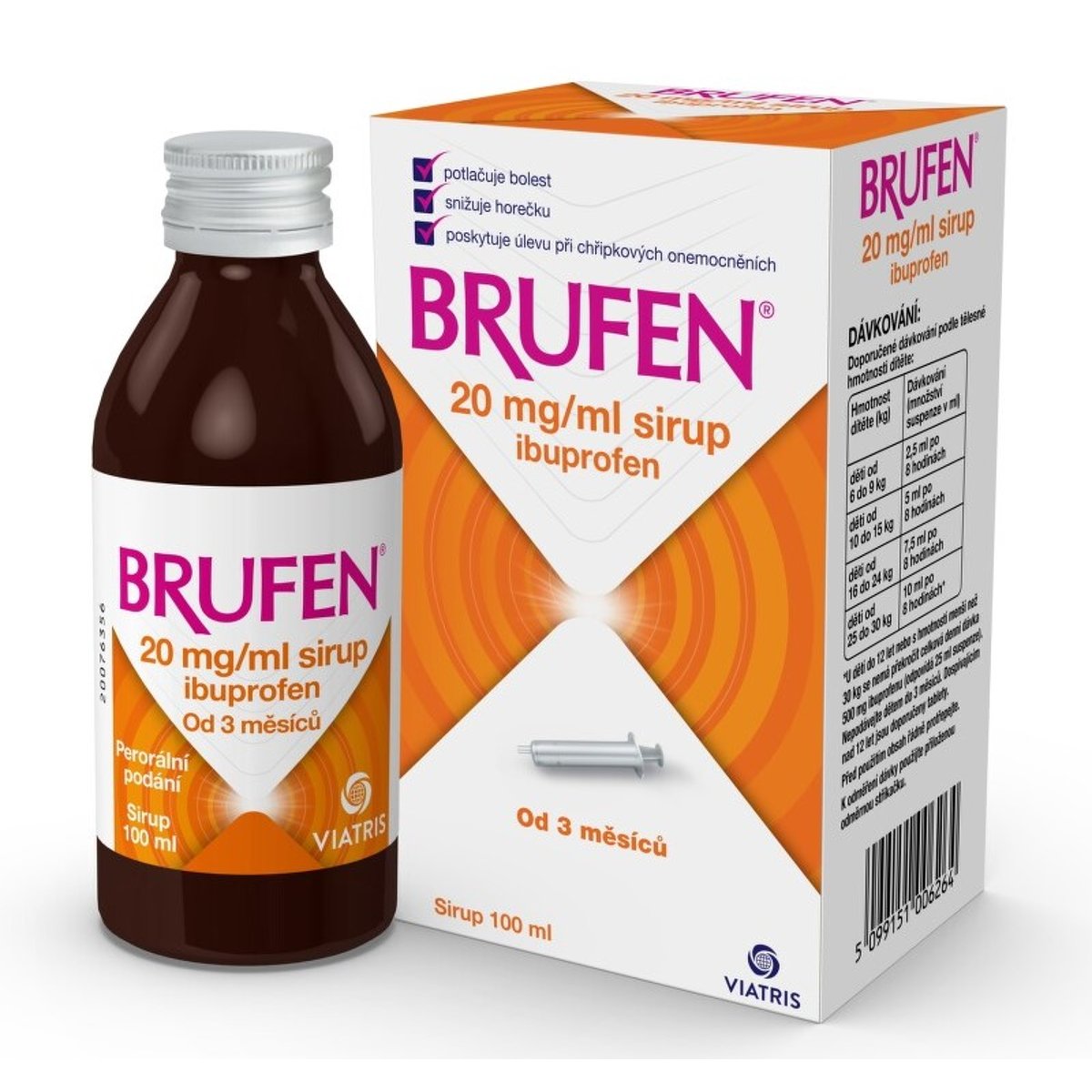 BRUFEN 20MG/ML sirup 1X100ML