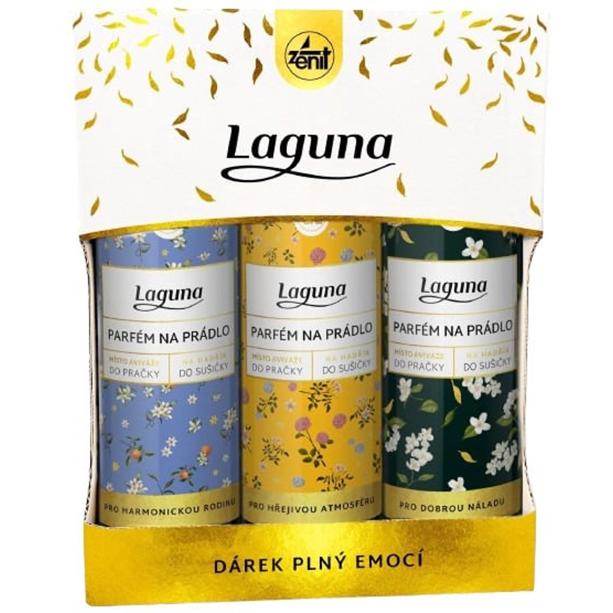 Laguna Dárkový balíček parfémů na prádlo Rodina (3×0,3 l)