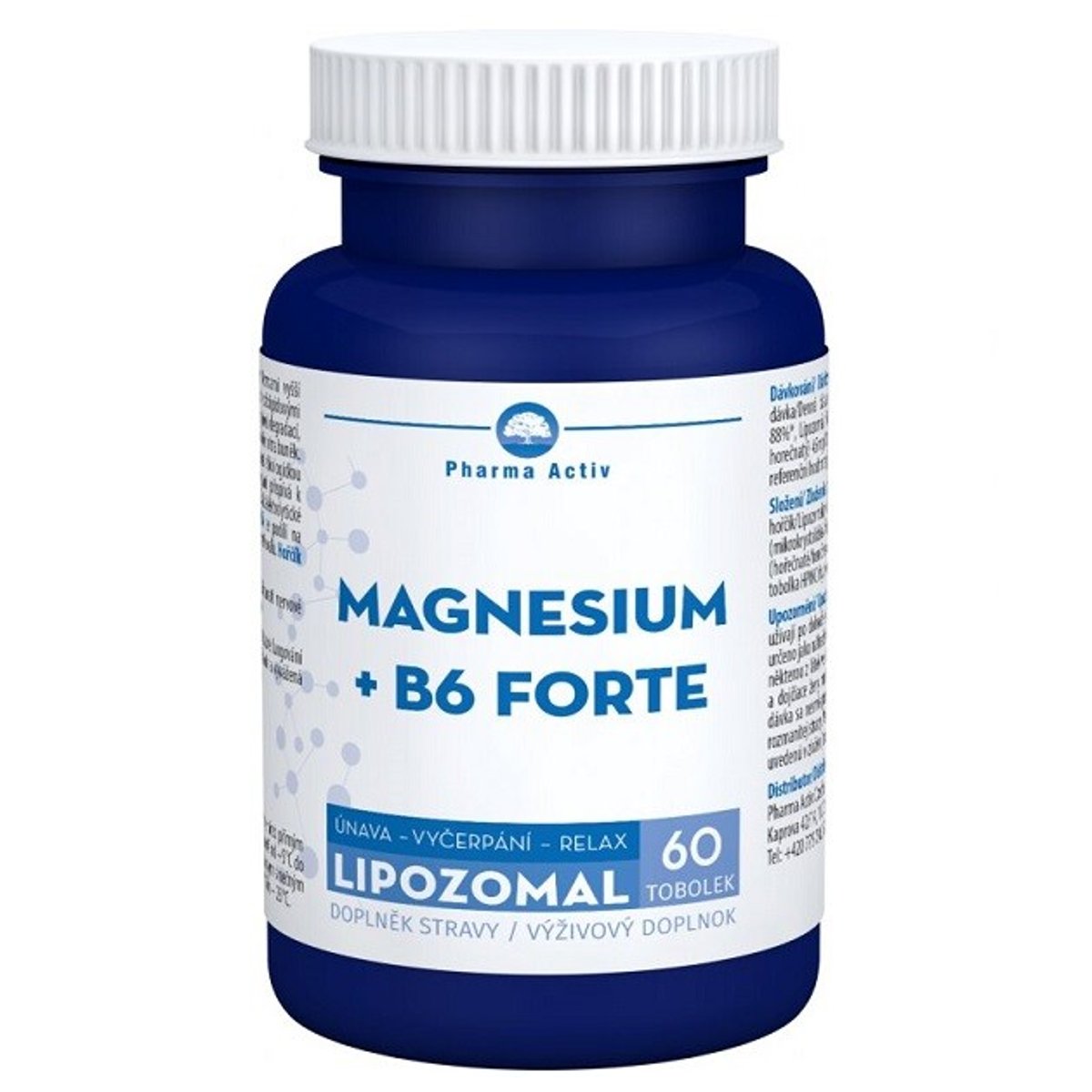 Magnesium +B6 forte lipozomal tob.60