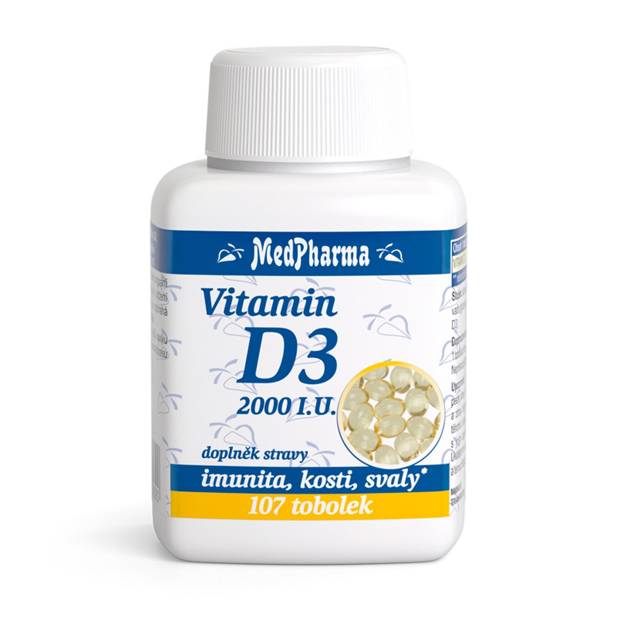 MedPharma Vitamin D3 2000 I.U. tob.107