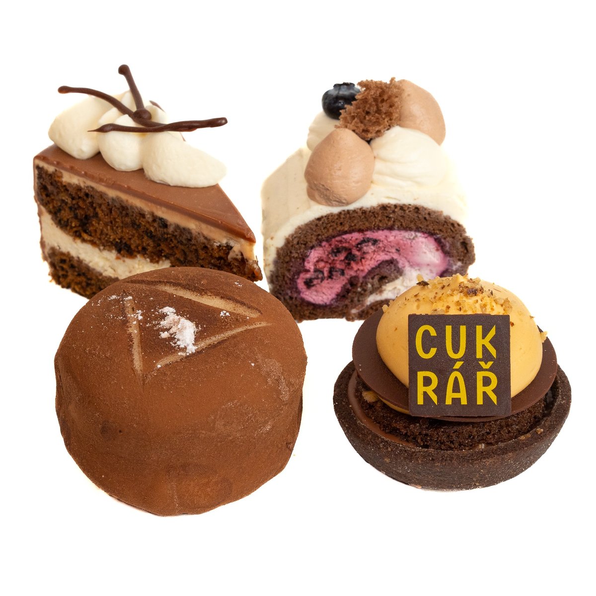 Cukrář Skála Krabička s variací zákusků od Skály, 4 ks