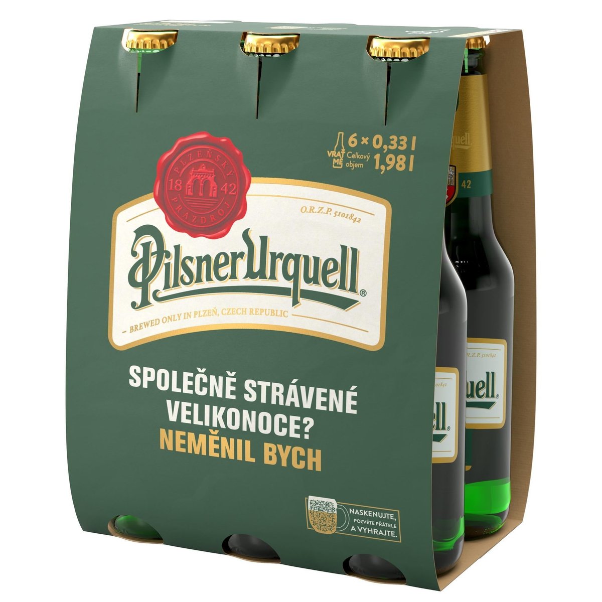 Pilsner Urquell 6×0,33 l sklo