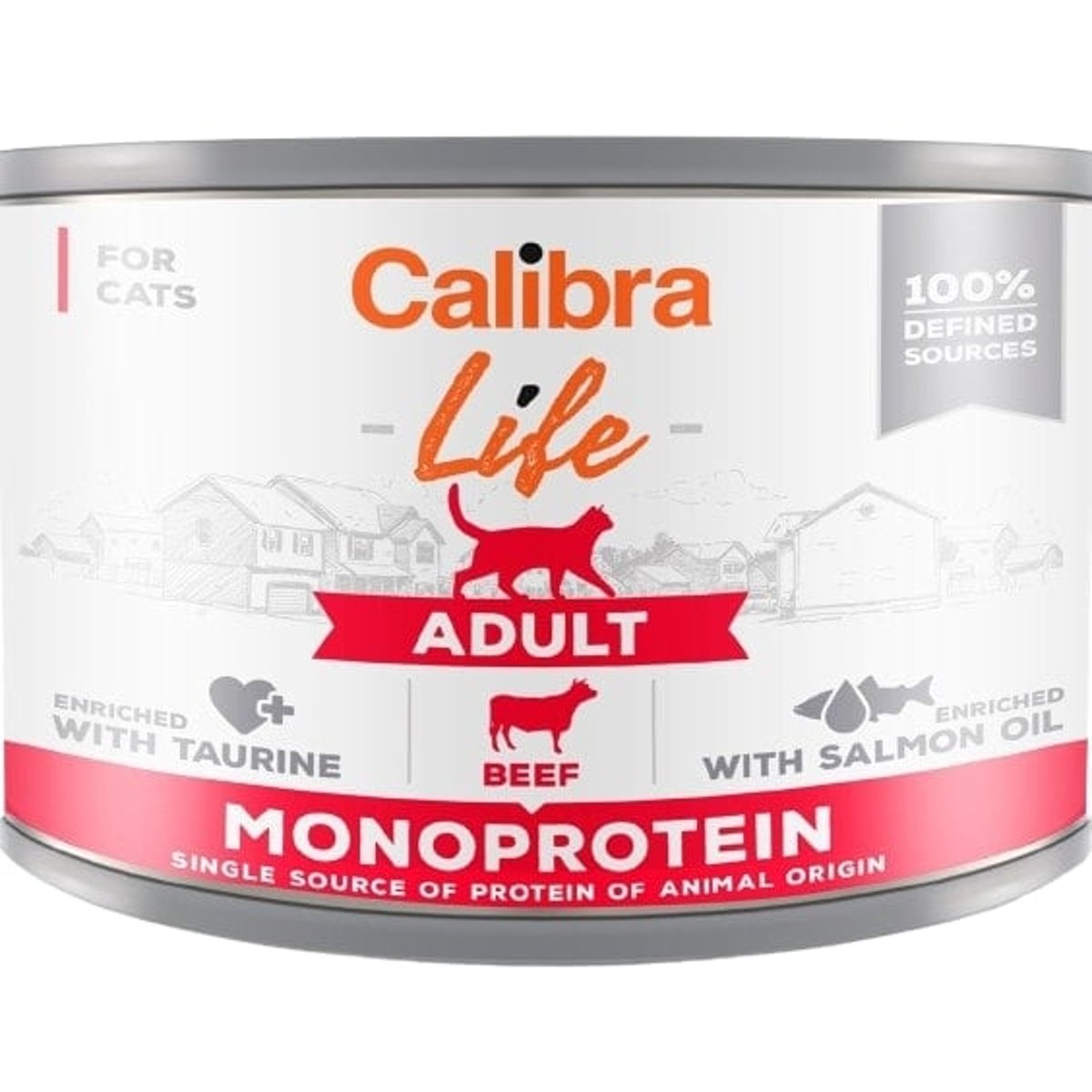 Calibra Cat Life konzerva pro dospělé kočky s hovězím