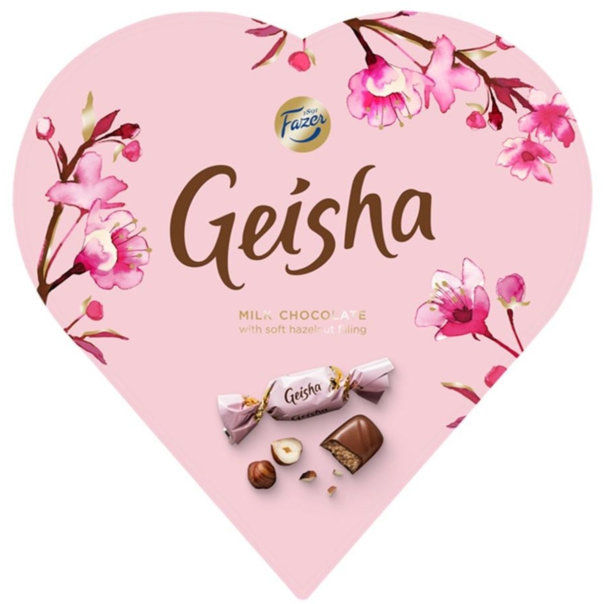 Geisha Čokoládové pralinky srdce