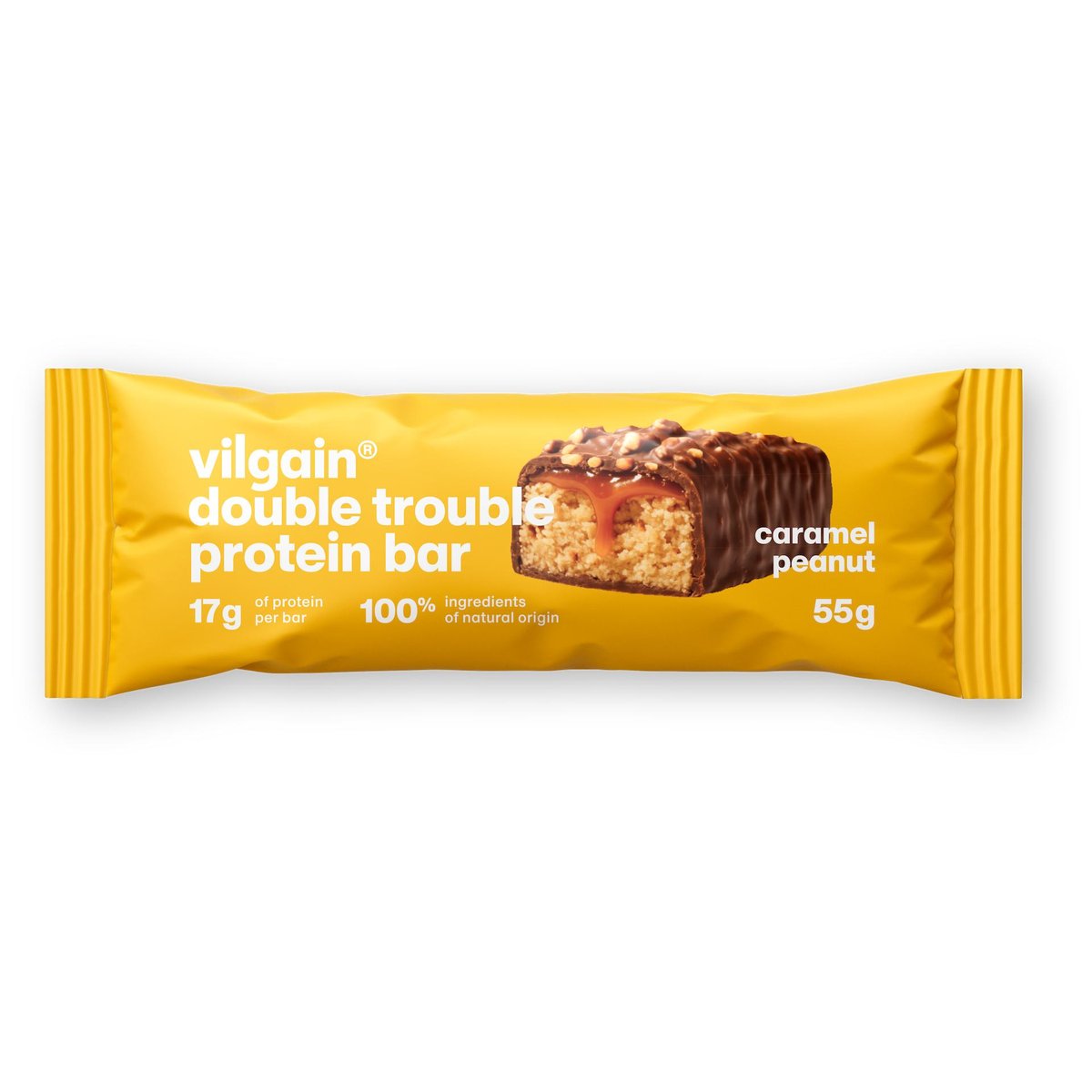 Vilgain Double Trouble Protein Bar Arašídy se slaným karamelem