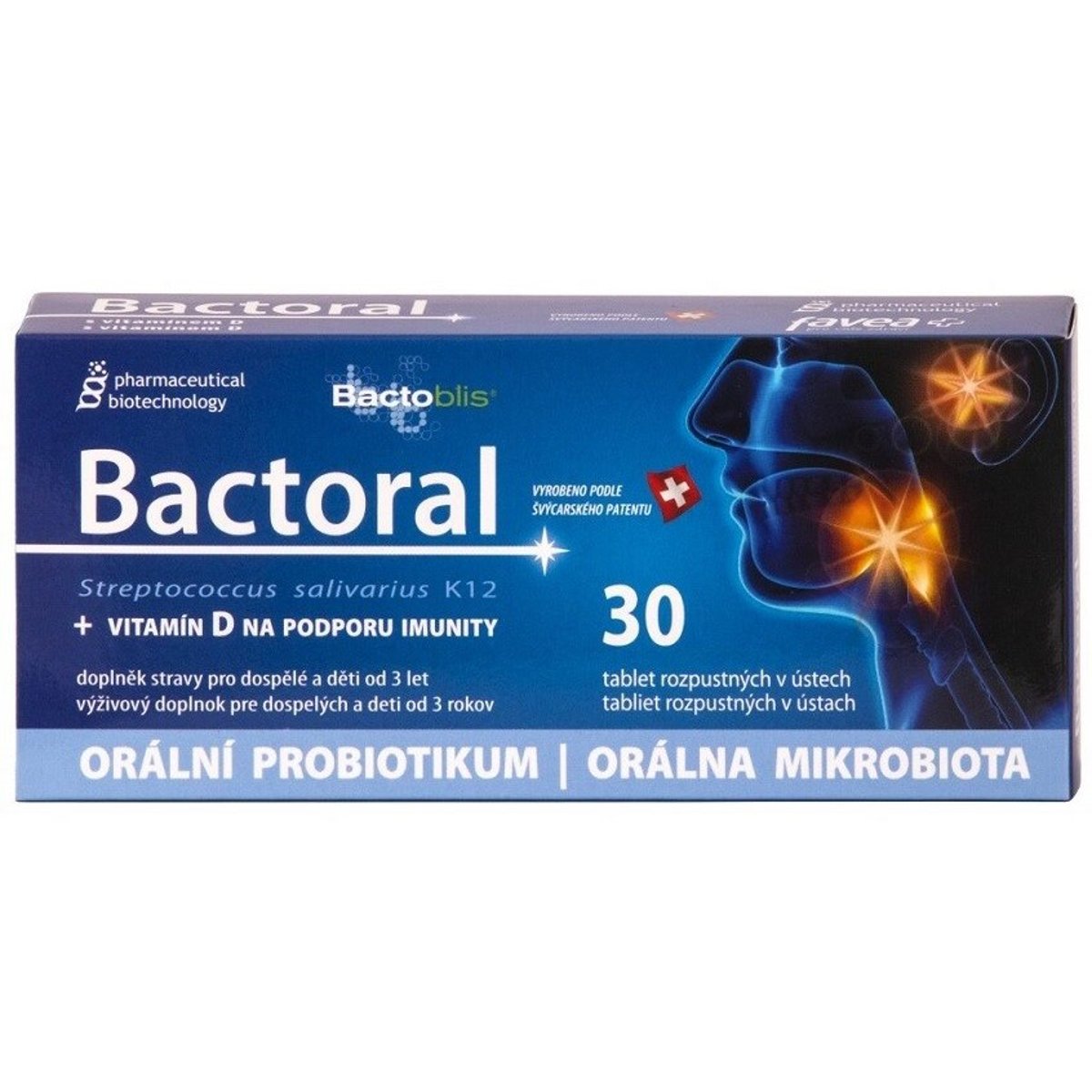 Favea Bactoral+Vitamín D tbl.30