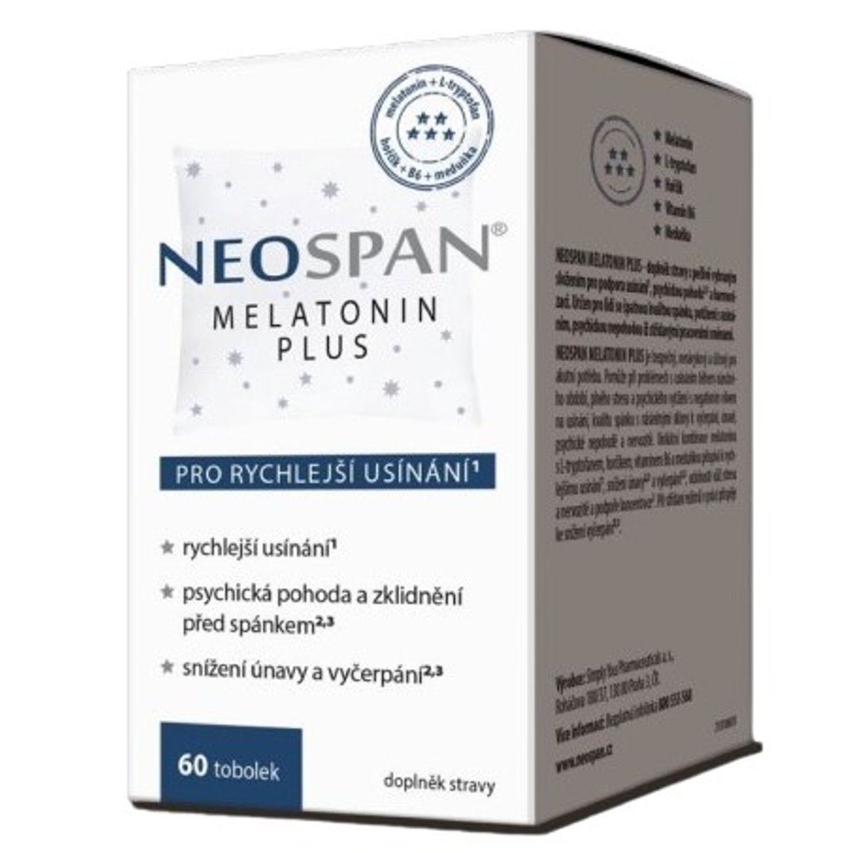 NEOSPAN melatonin plus, 60 tobolek