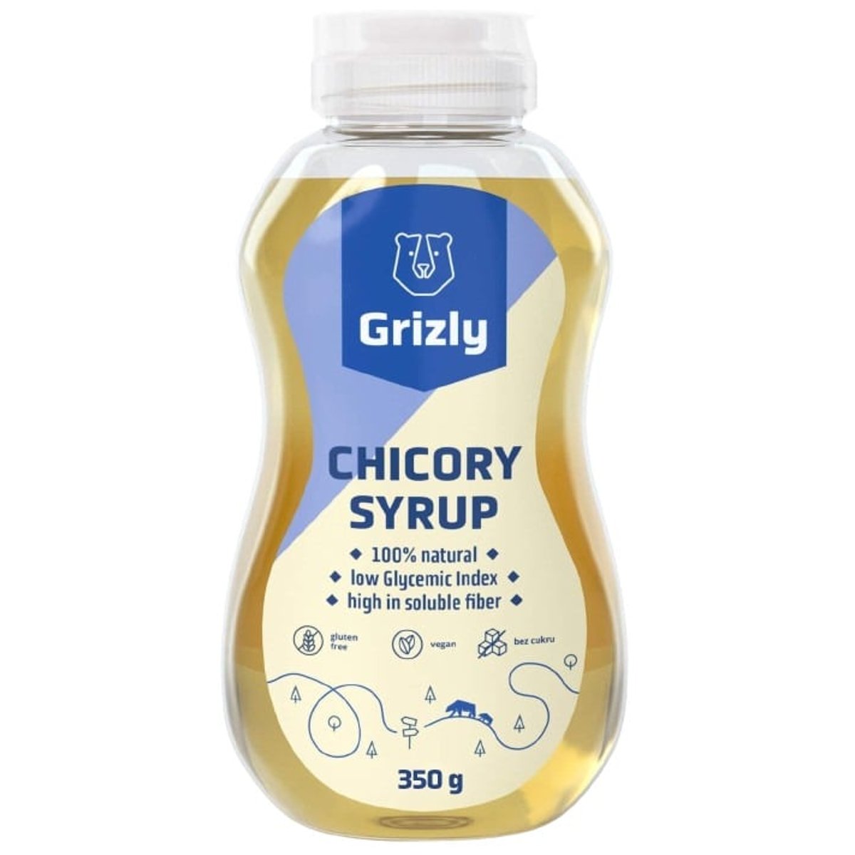 GRIZLY Čekankový sirup 350 g