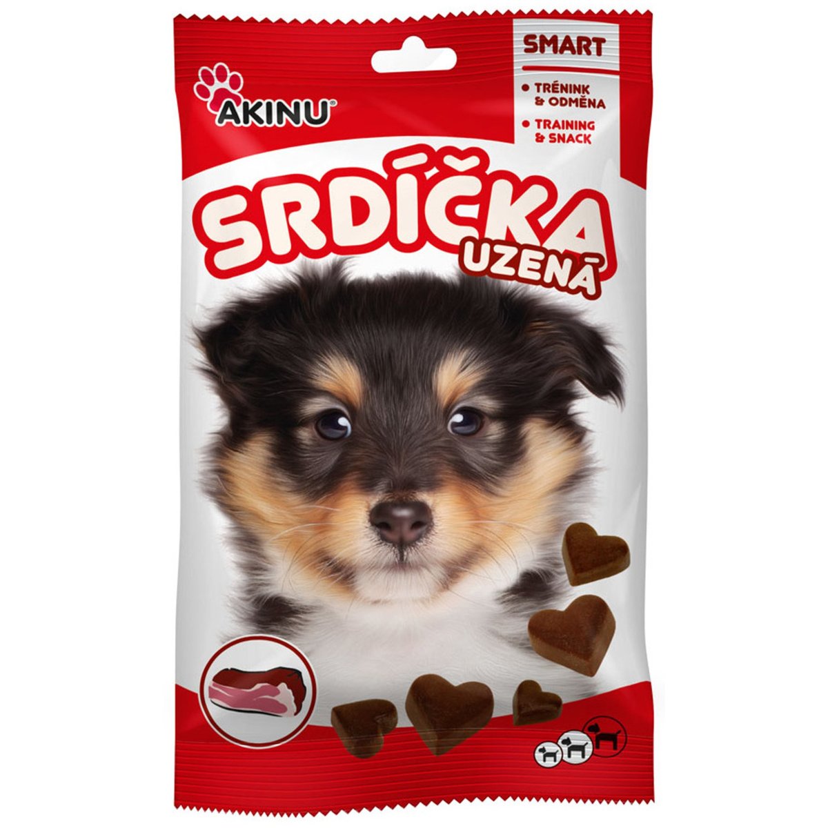 Akinu Srdíčka uzená pamlsek pro psy