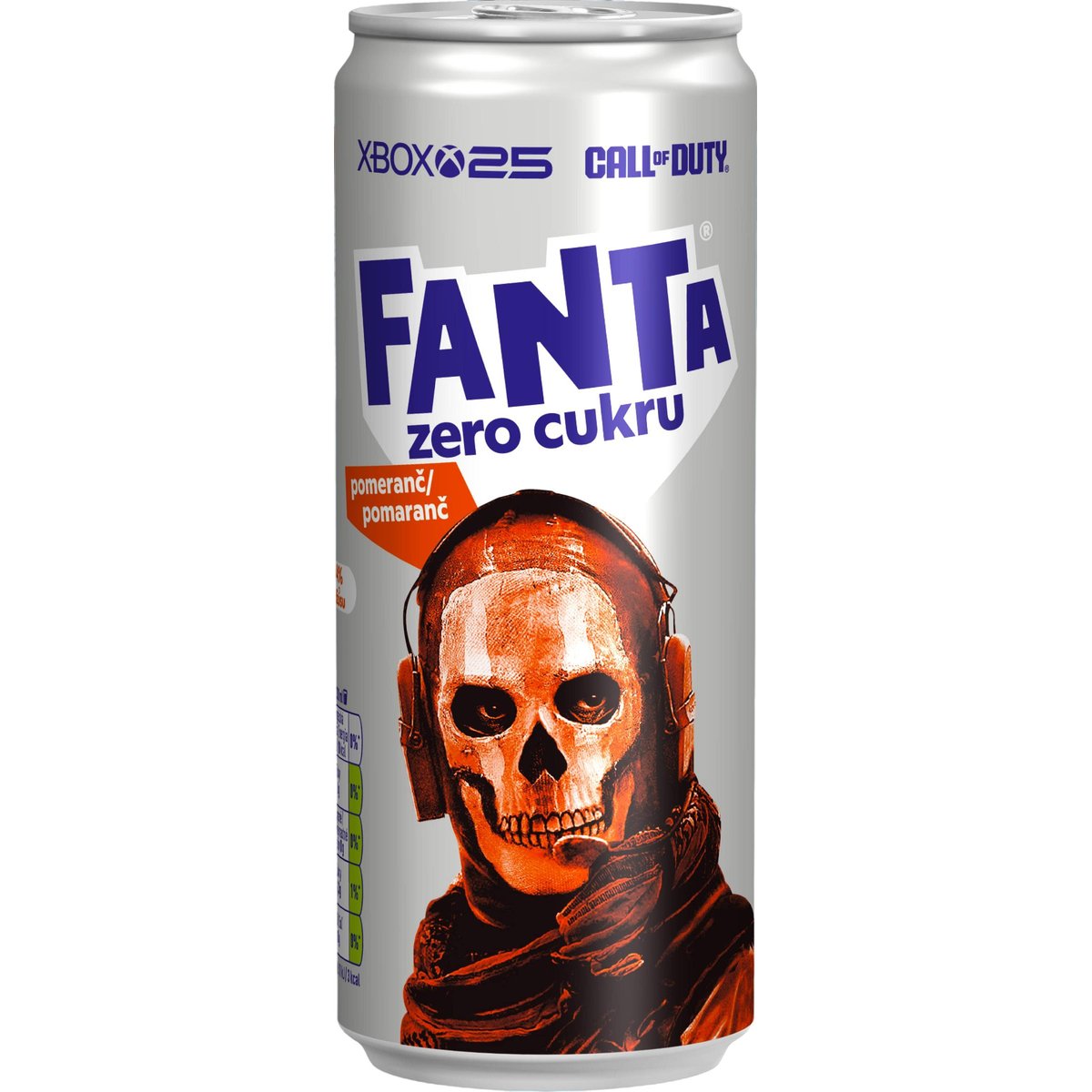 Fanta Zero cukru pomeranč plech