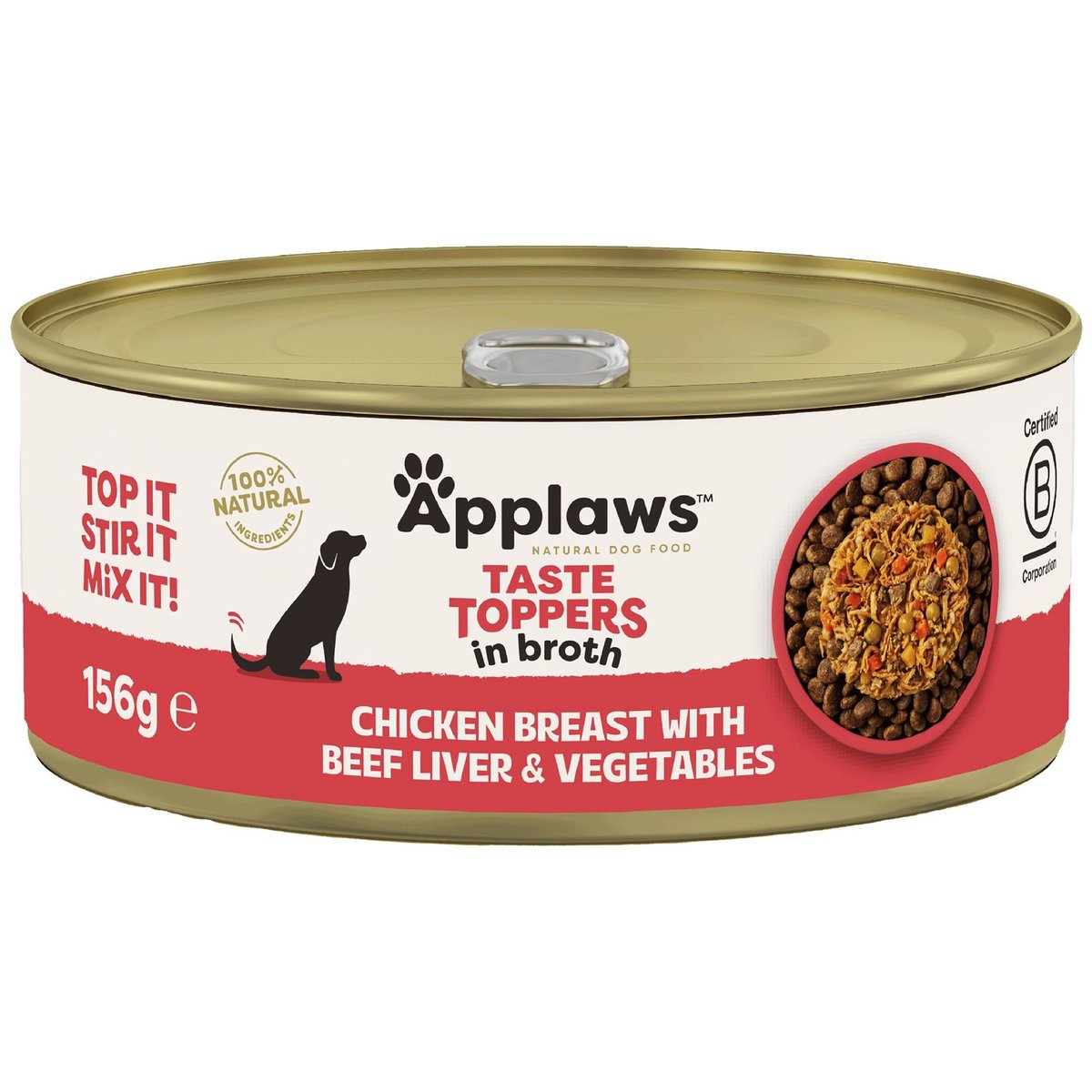 Konzerva APPLAWS Dog Chicken, Beef Liver & Veg 156 g