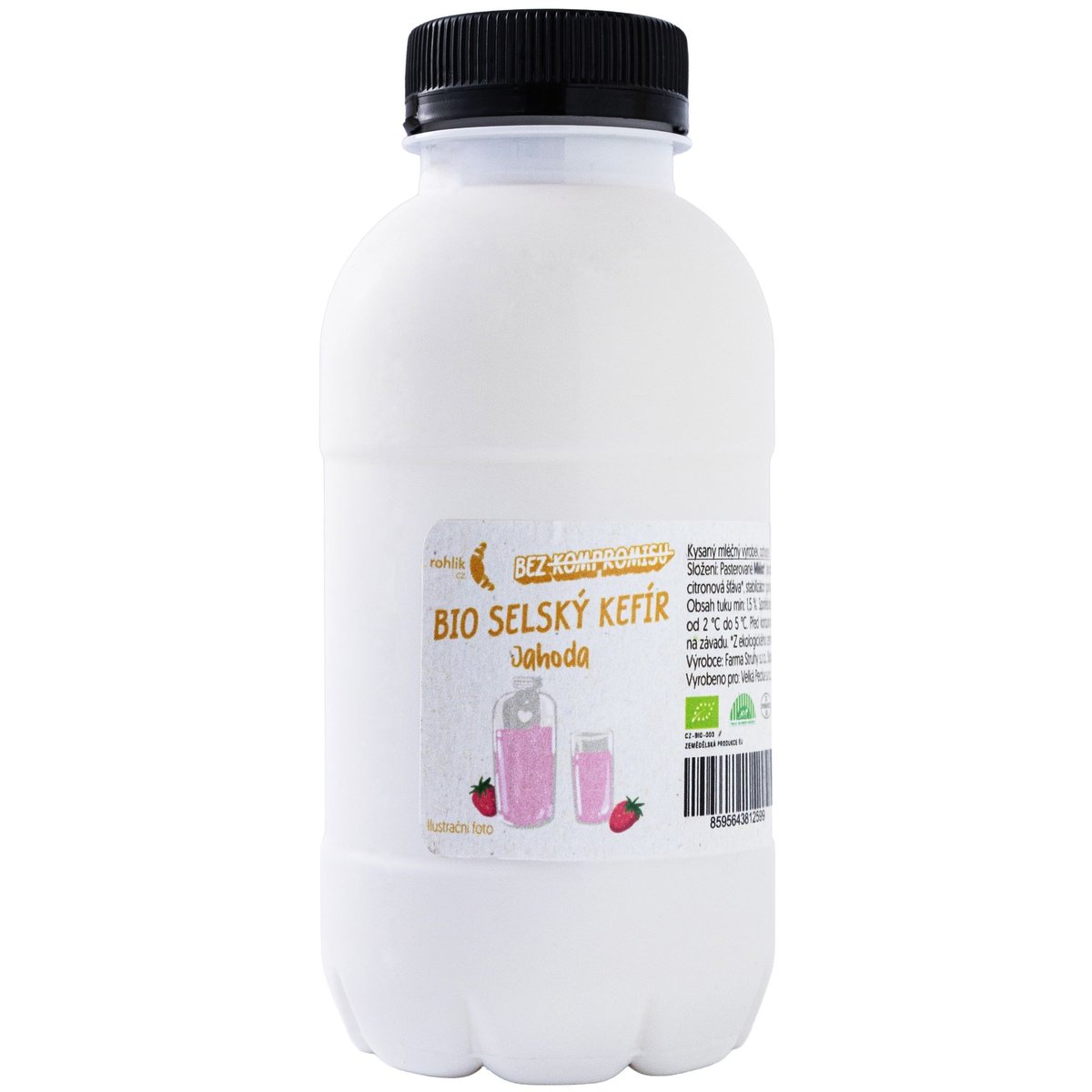 Rohlik.cz BIO Selský kefír jahoda