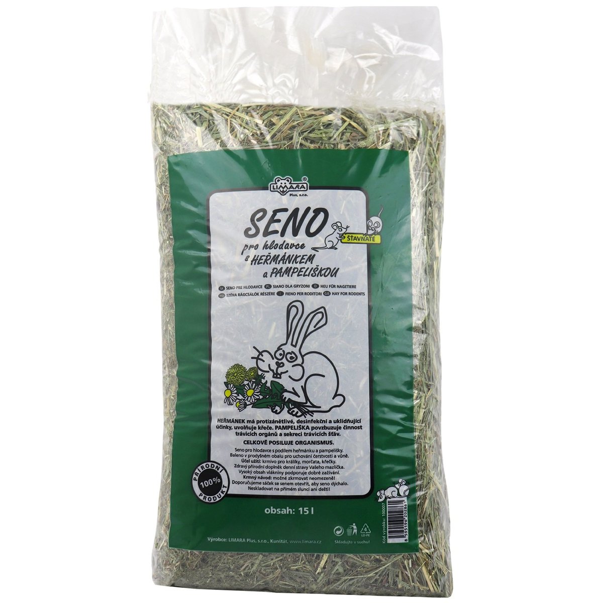 Seno s heřmánkem a pampeliškou LIMARA 15 l
