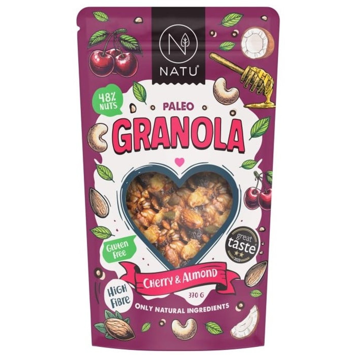 Natu Paleo granola třešně a mandle