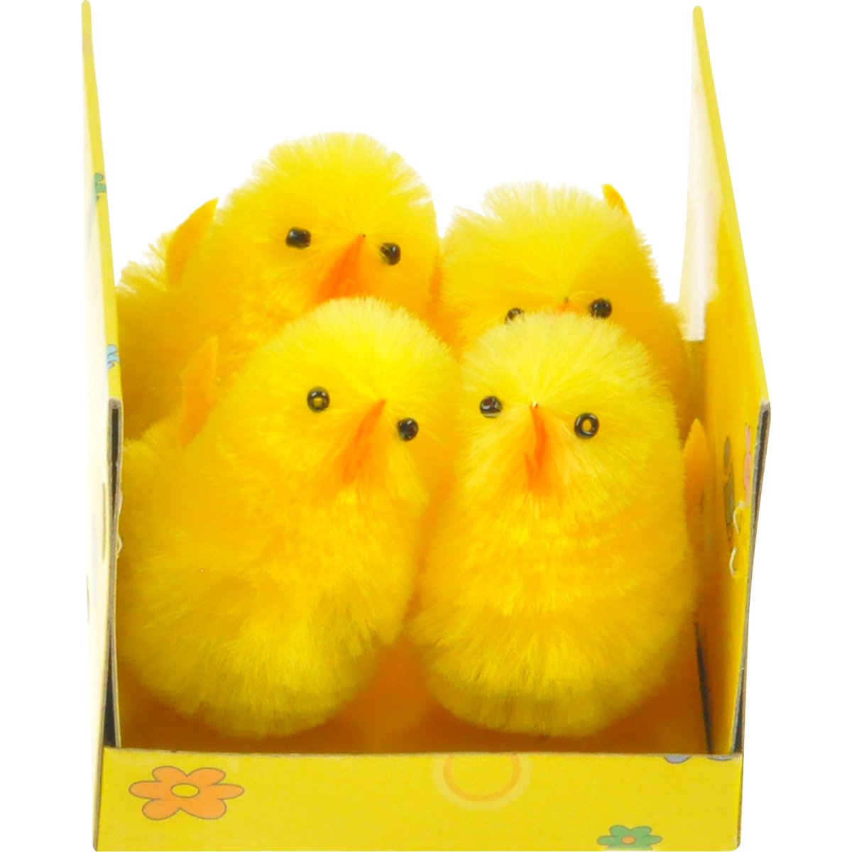 Velikonoční kuřátko set 4 ks, 5cm, plastová krabička