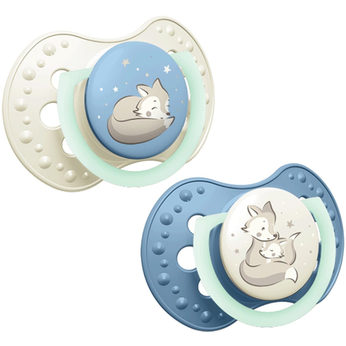 Lovi Night & Day silikonový dynamický dudlík 18+ měsíců, chlapecký