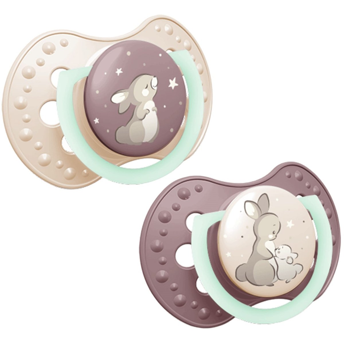 Lovi Night & Day silikonový dynamický dudlík 18+ měsíců, dívčí