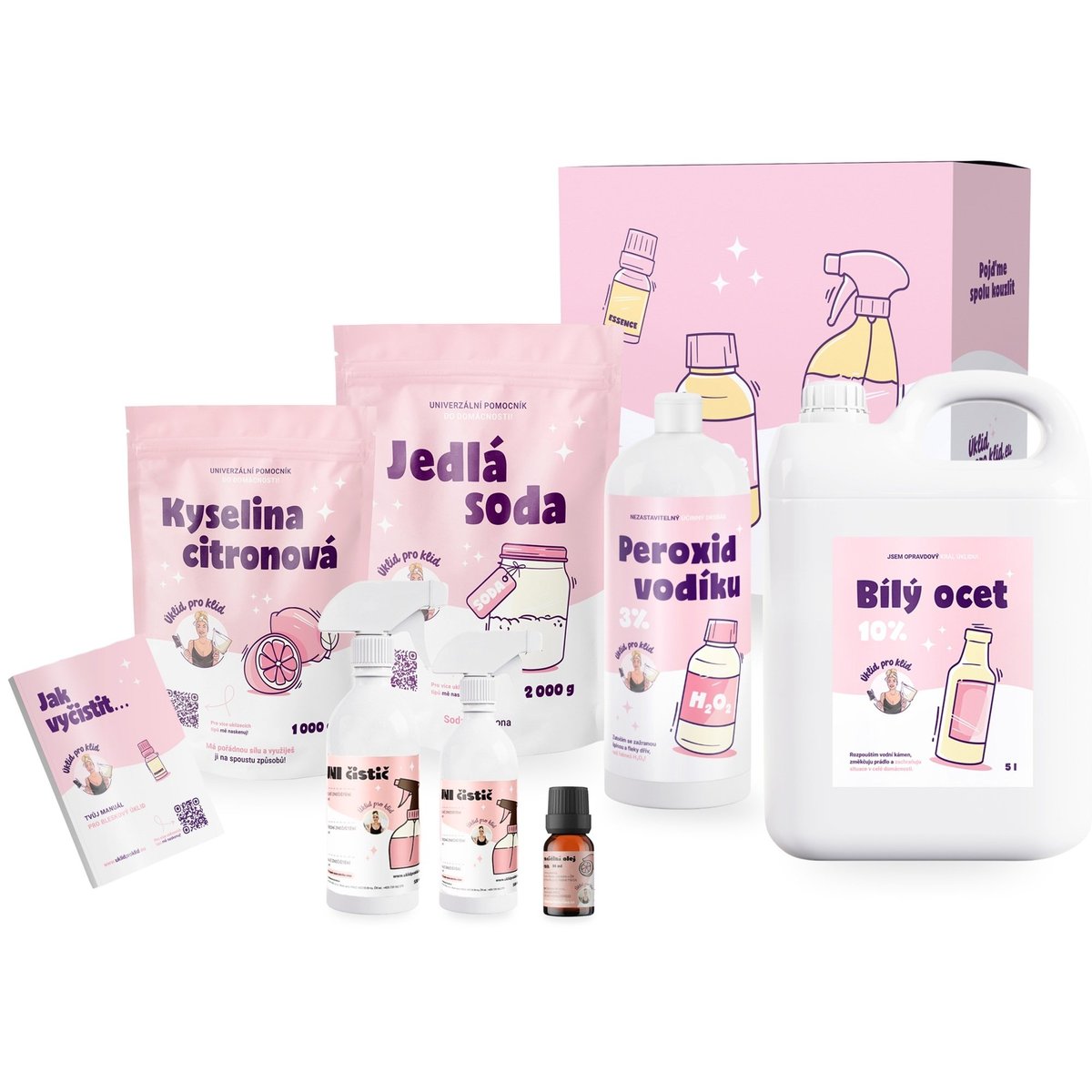 Úklid pro klid Kompletní balíček na úklid, citron