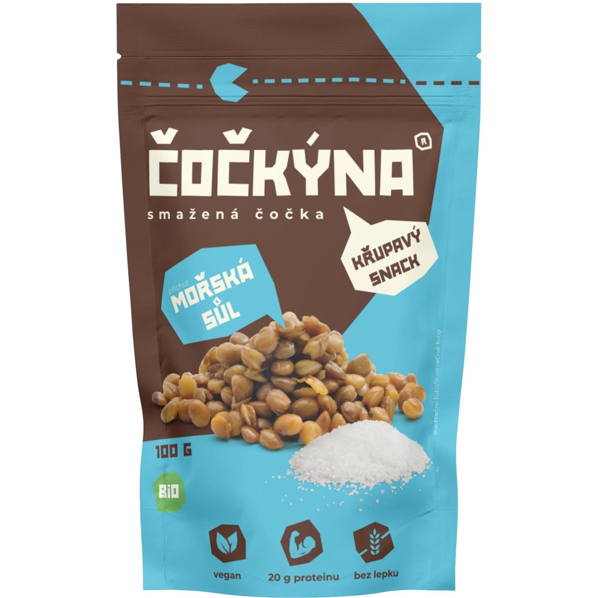 Čočkýna BIO Smažená čočka s mořskou solí