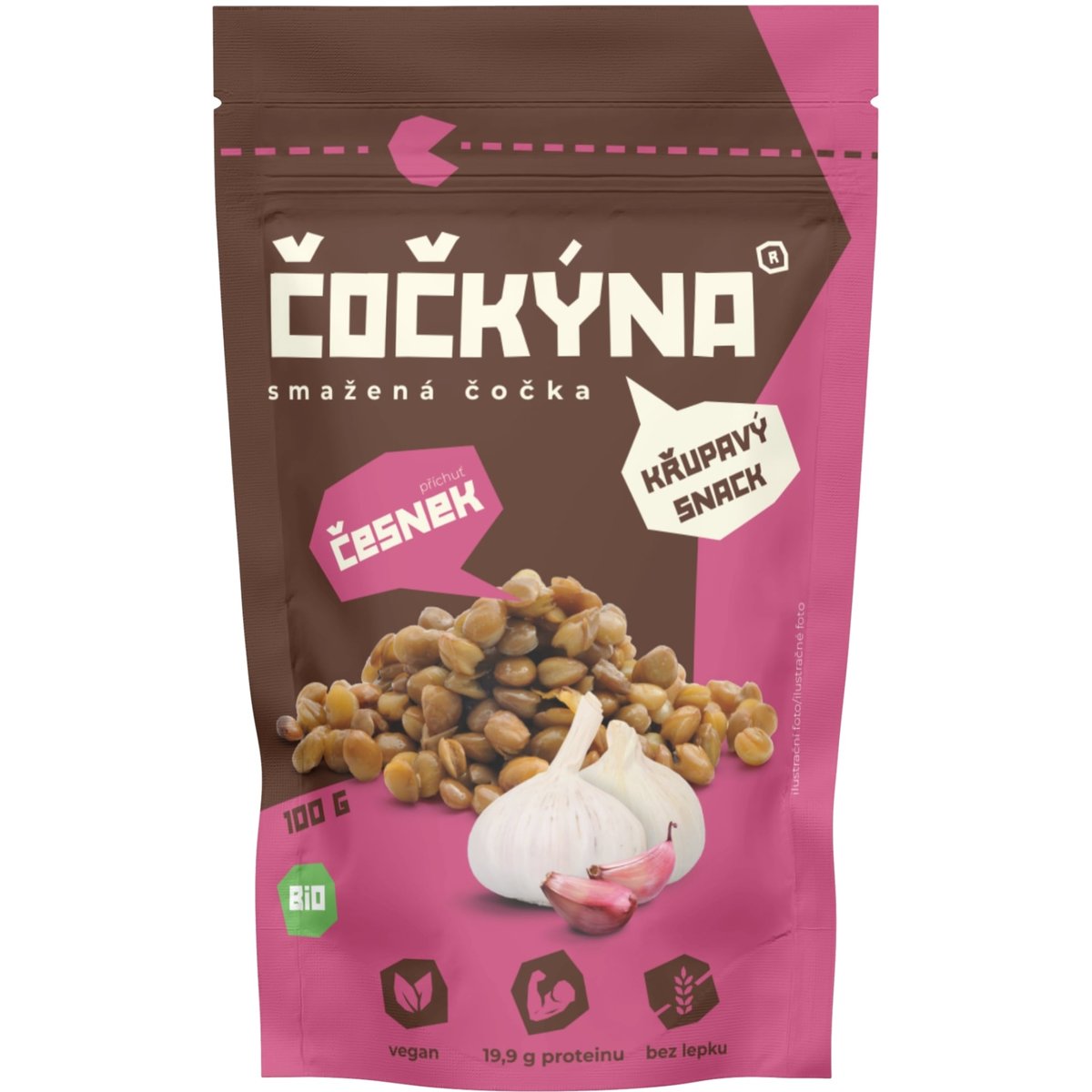 Čočkýna BIO Smažená čočka s česnekem