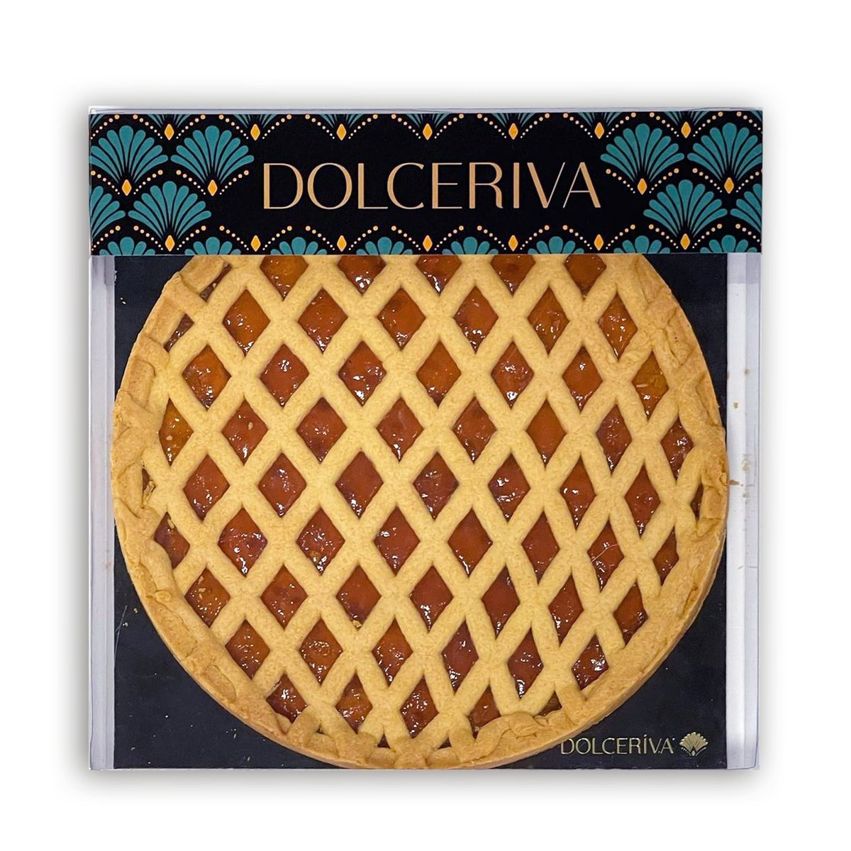 Crostata Tradiční italský koláč s meruňkovou náplní