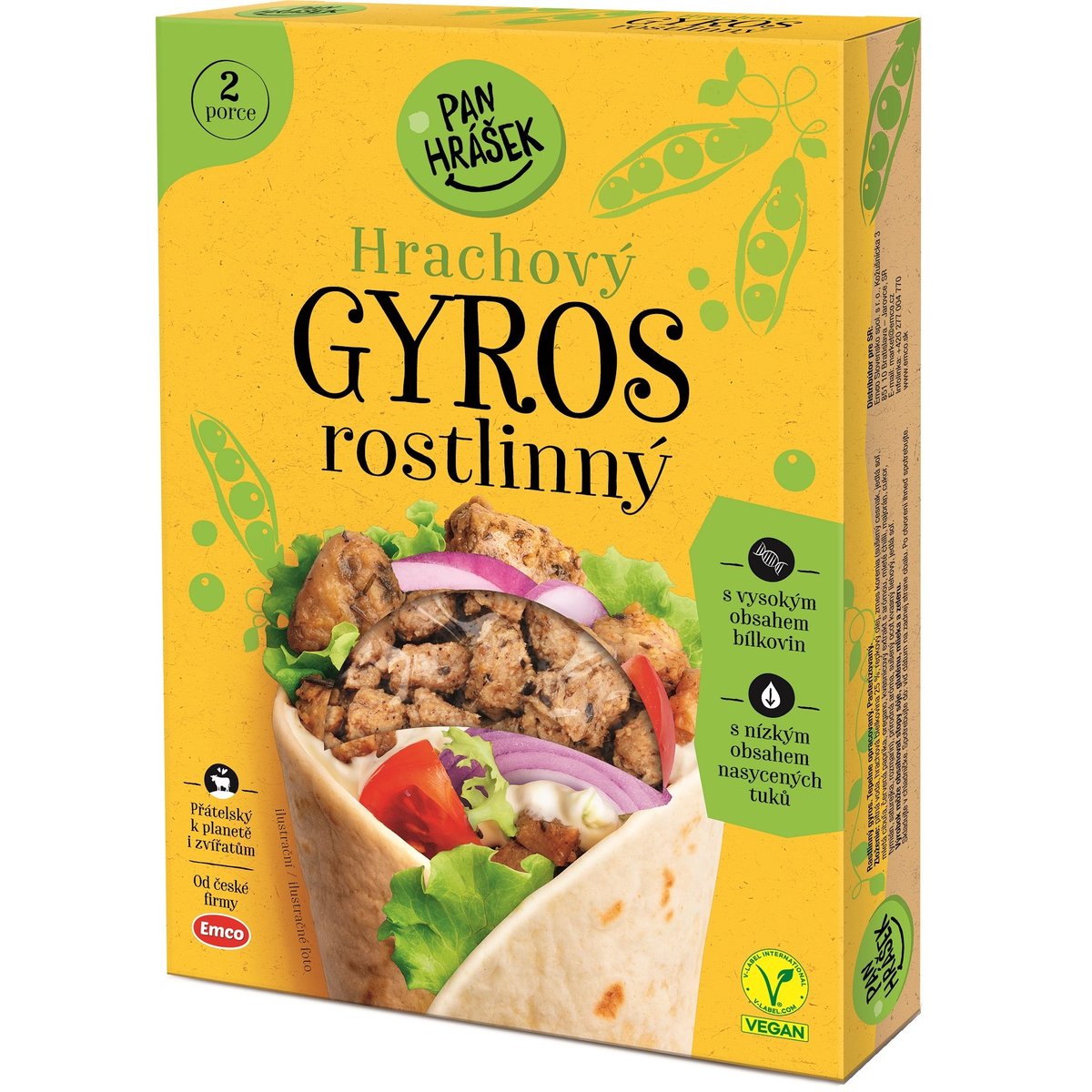 Pan Hrášek Rostlinný gyros