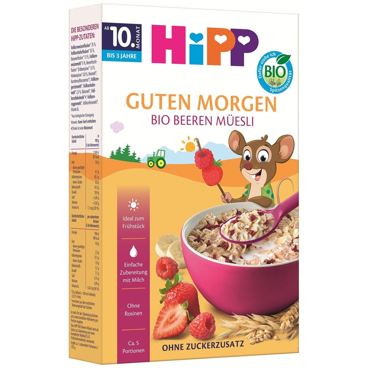 Hipp BIO Müsli s ovocem ze zahrádky