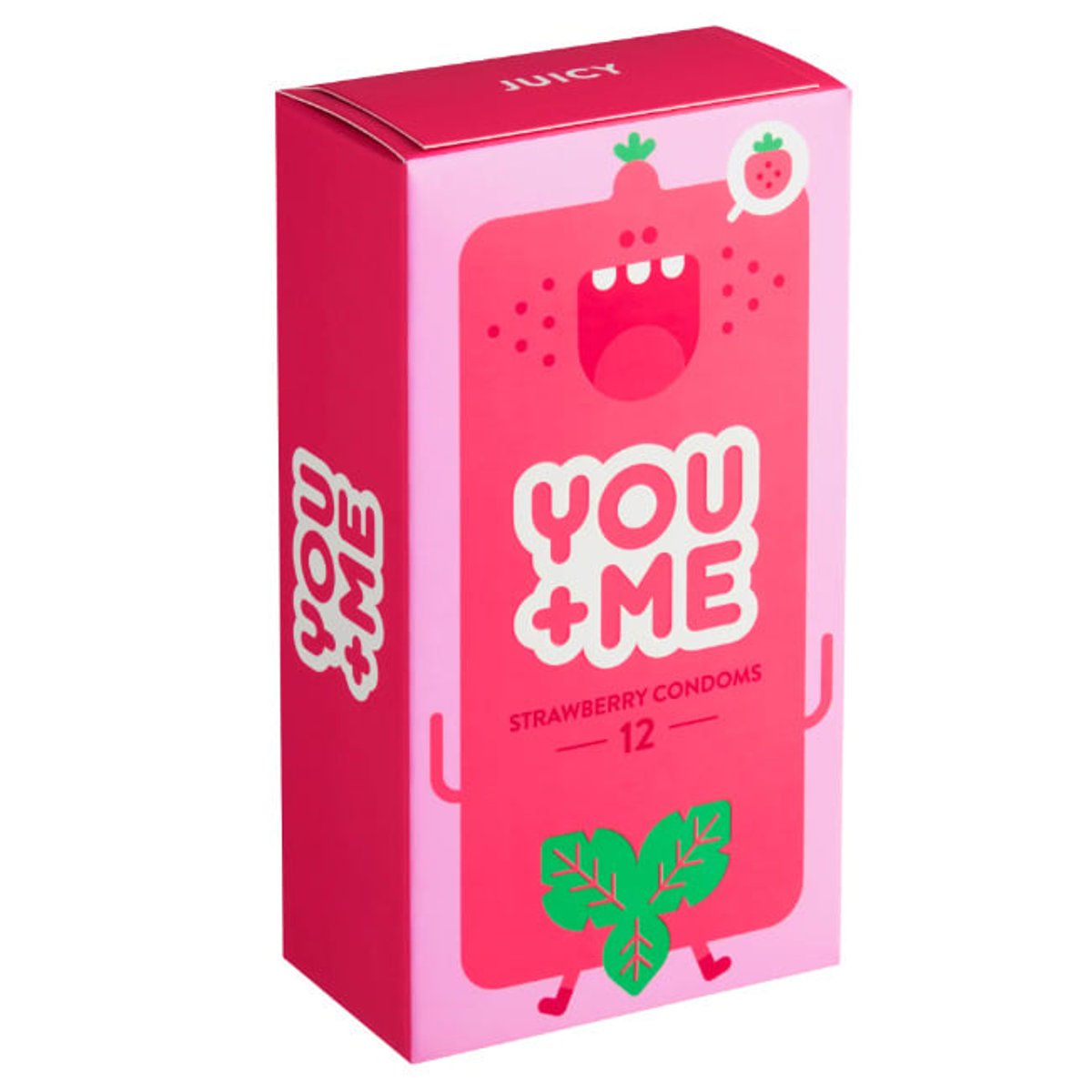 You Me Juicy kondomy s jahodovým aroma