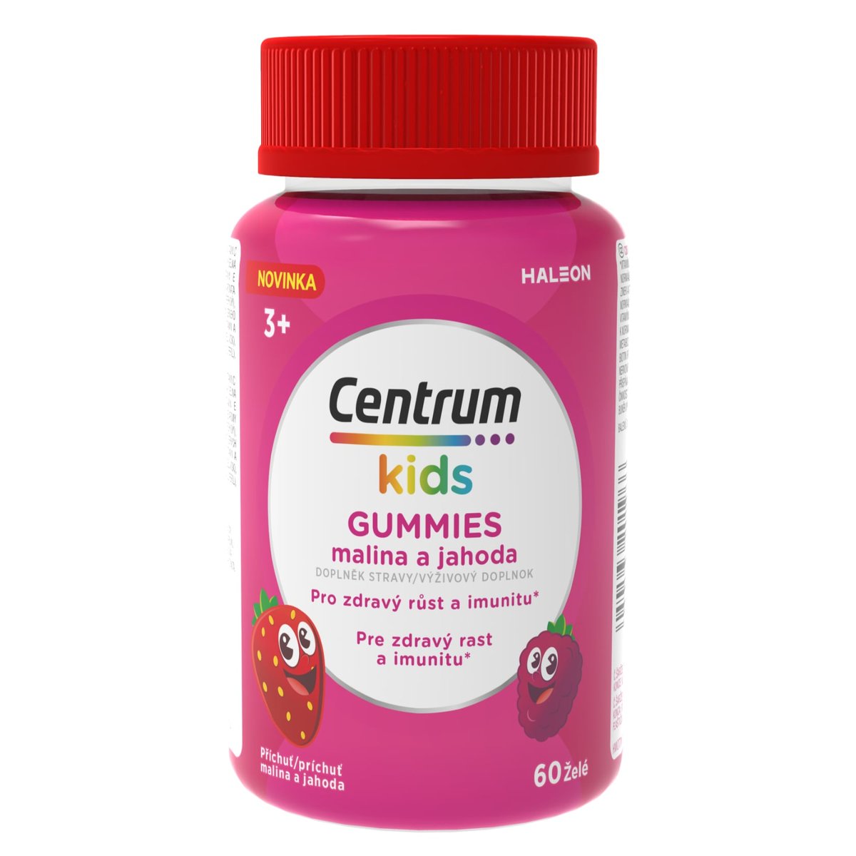 Centrum Kids Gummies malina a jahoda želé 60ks
