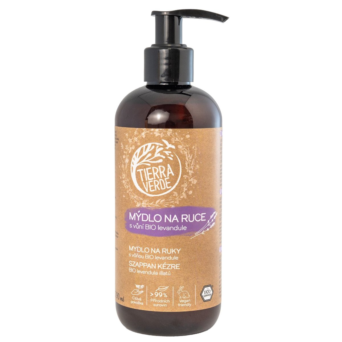Tierra Verde Tekuté mýdlo na ruce levandule