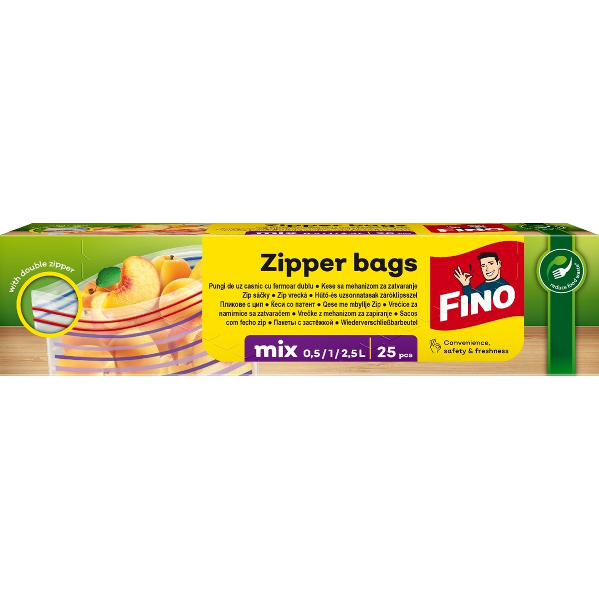 Fino Zipper sáčky 0,5/1/2,5 l