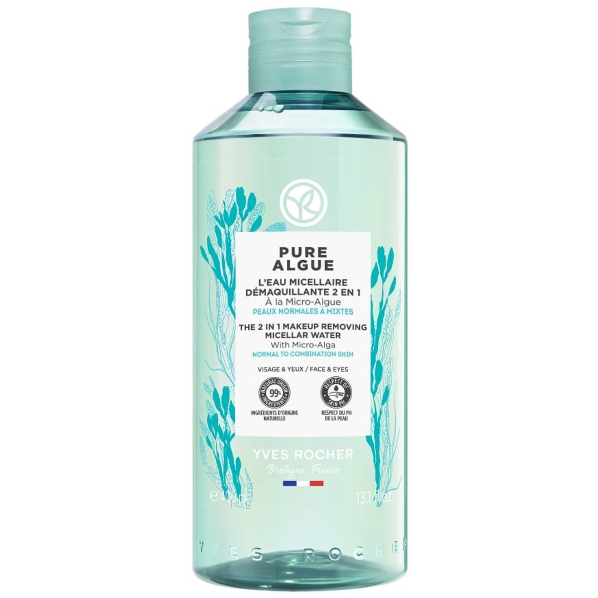 Yves Rocher Pure Algue odličovací micelární voda 2v1