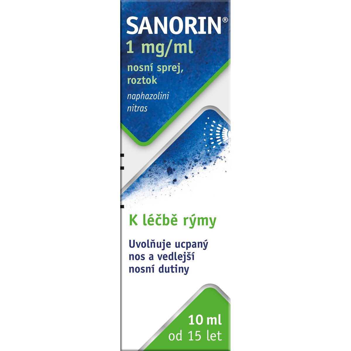 SANORIN 1MG/ML Nosní sprej, roztok 1X10ML